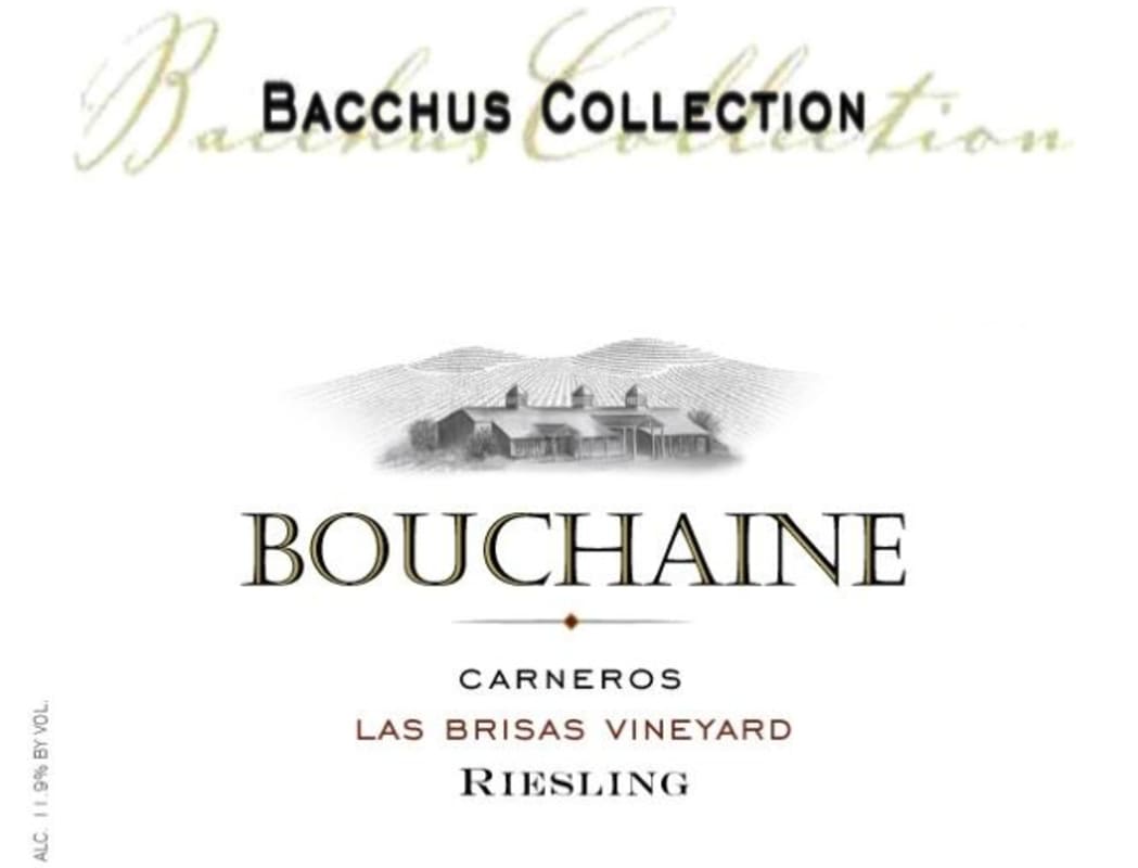 Bouchaine Bacchus Collection Riesling 2013 Front Label