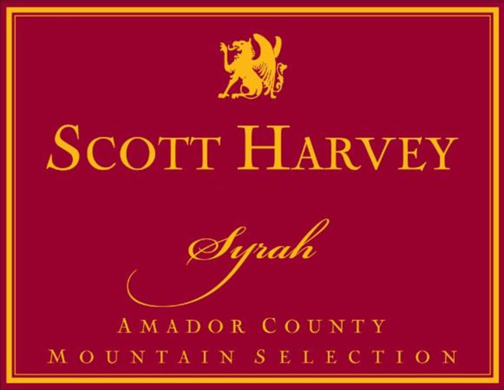 Scott Harvey Mountain Selection Syrah 2006 Front Label