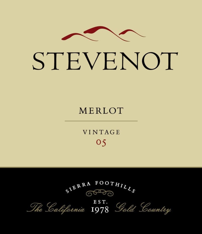Stevenot Merlot 2005 Front Label