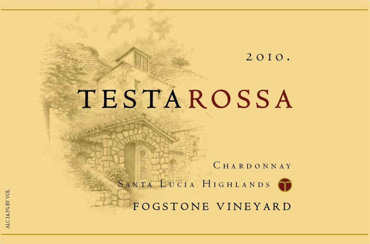Testarossa Fogstone Vineyard Chardonnay 2010 Front Label