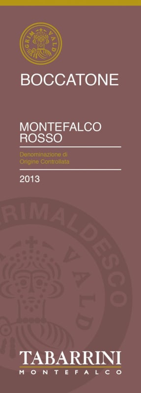 Tabarrini Montefalco Boccatone Rosso 2013 Front Label