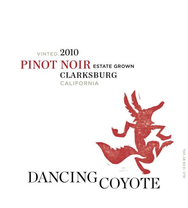 Dancing Coyote Pinot Noir 2010 Front Label