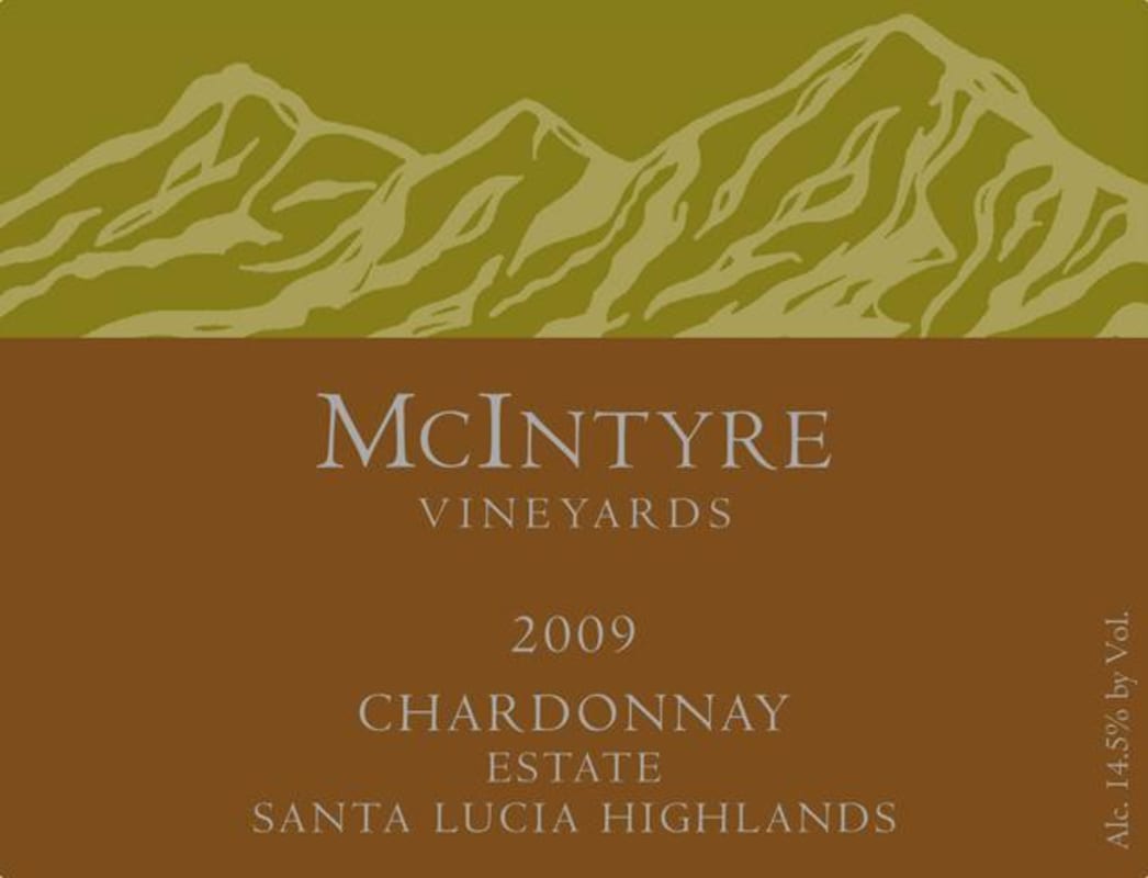 McIntyre Estate Chardonnay 2009 Front Label