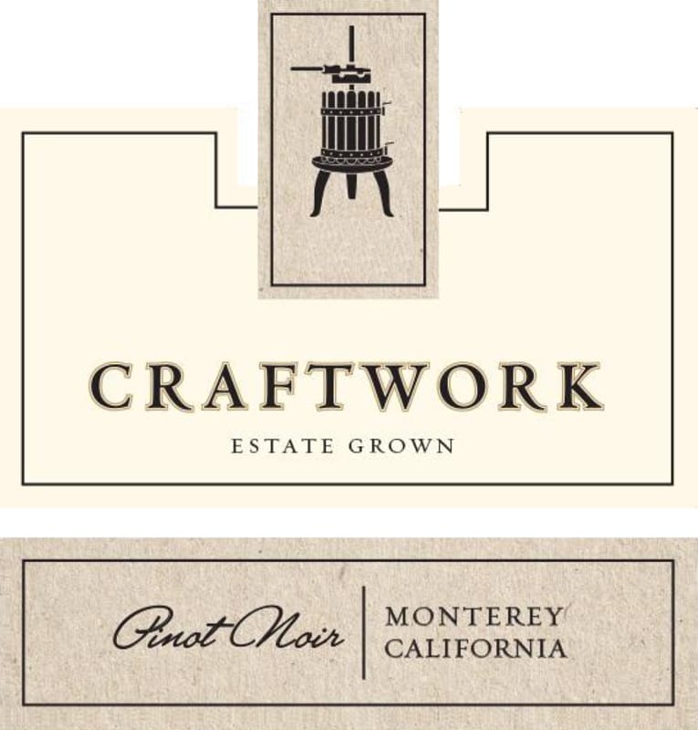 Craftwork Wines Pinot Noir 2014 Front Label