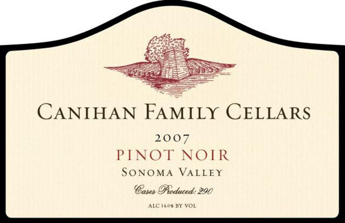 Canihan Family Winery Pinot Noir 2007 Front Label
