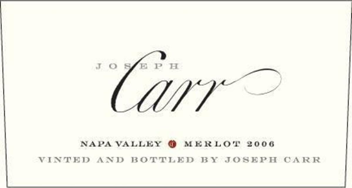 Joseph Carr Merlot 2006 Front Label