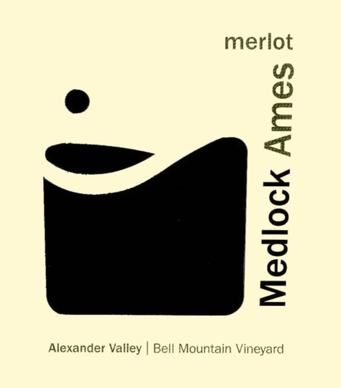 Medlock Ames Bell Mountain Vineyard Merlot 2008 Front Label