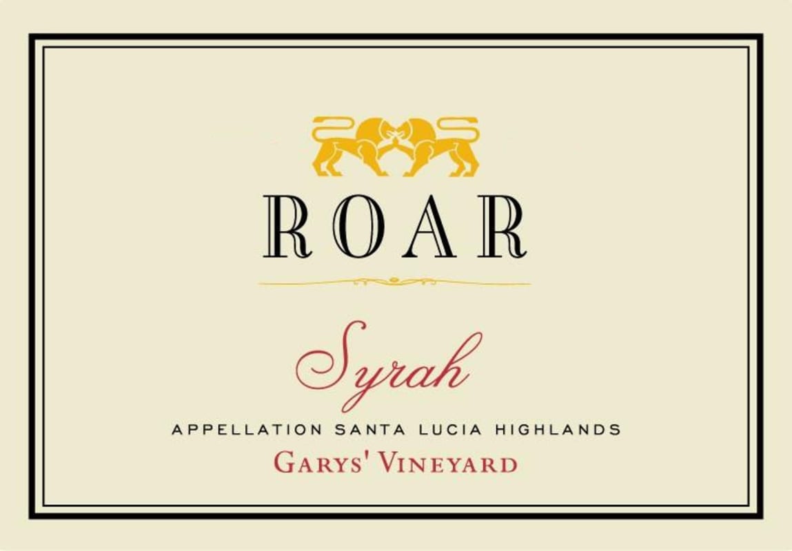 Roar Garys' Vineyard Syrah 2011 Front Label