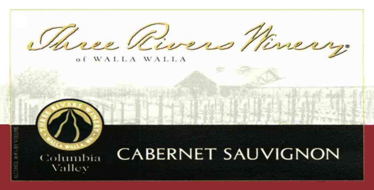 Three Rivers Columbia Valley Cabernet Sauvignon 2007 Front Label