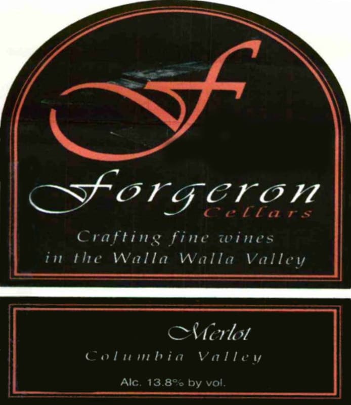 Forgeron Merlot 2005 Front Label
