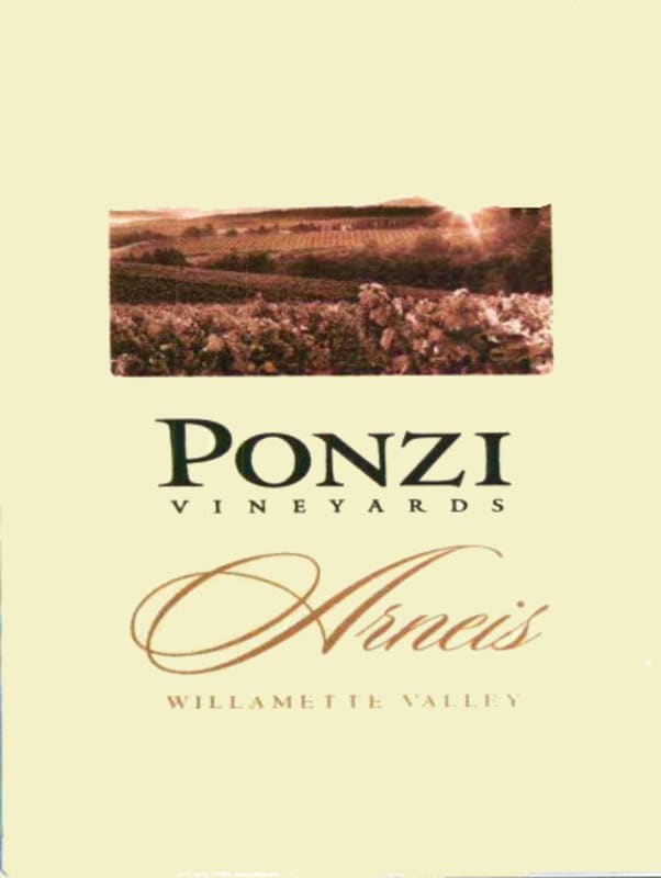 Ponzi Arneis 2010 Front Label