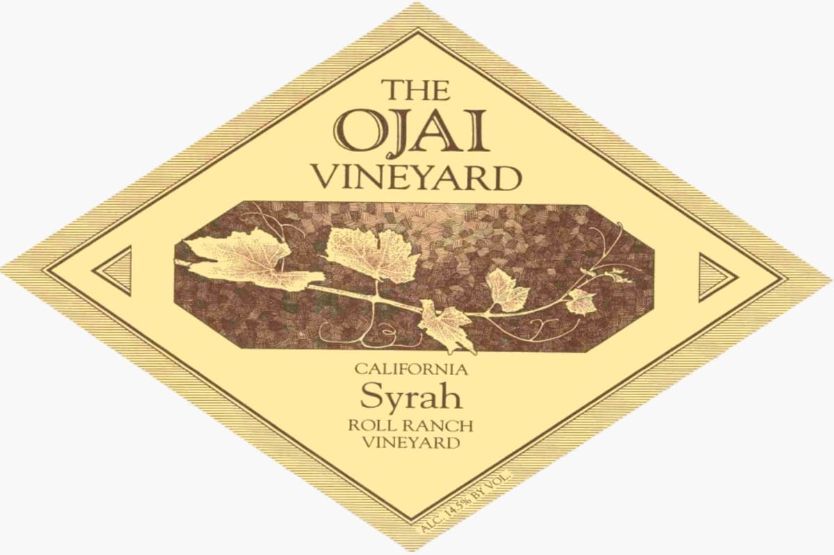 Ojai Roll Ranch Syrah 2001 Front Label