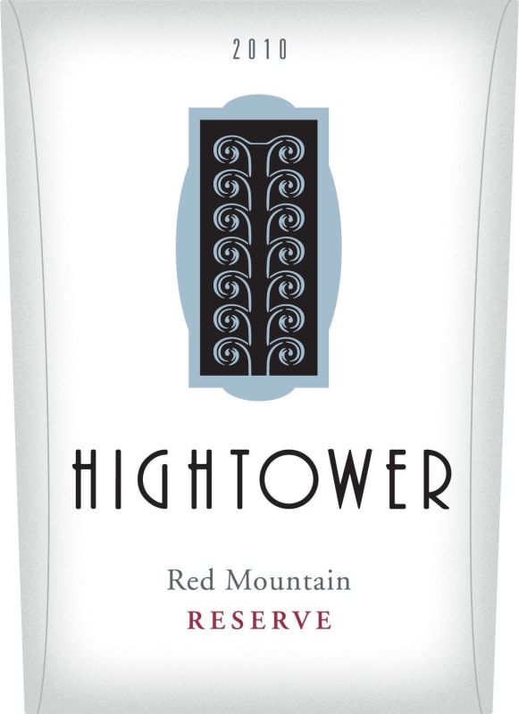 Hightower Cellars Reserve Red 2010 Front Label