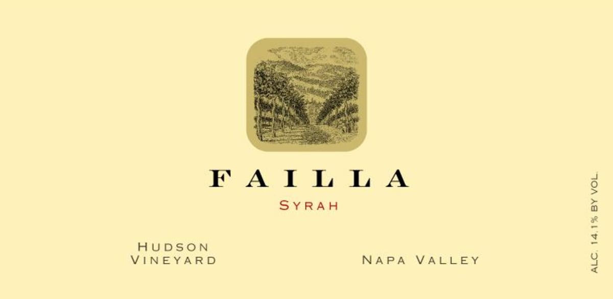 Failla Hudson Vineyard Syrah 2014 Front Label