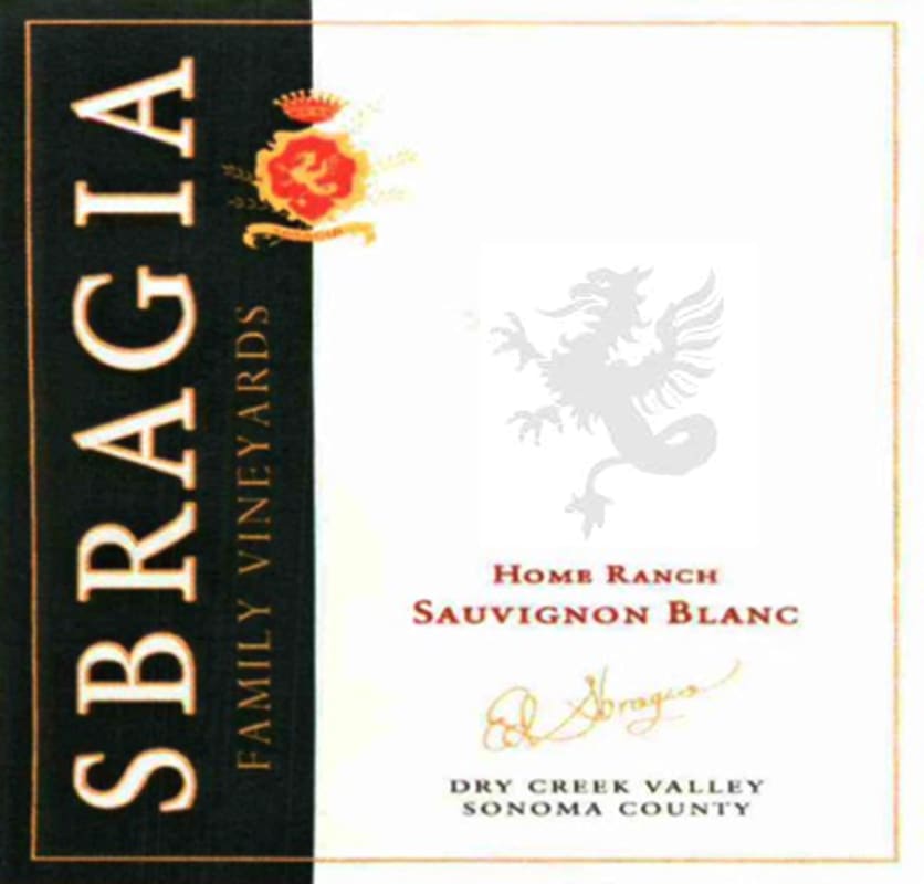 Sbragia Home Ranch Sauvignon Blanc 2008 Front Label