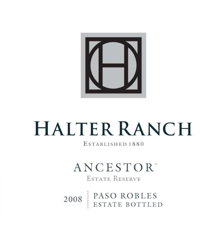 Halter Ranch Ancestor Estate Reserve 2008 Front Label