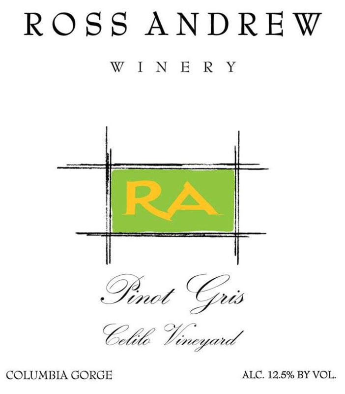 Ross Andrew Winery Celilo Vineyard Pinot Gris 2013 Front Label