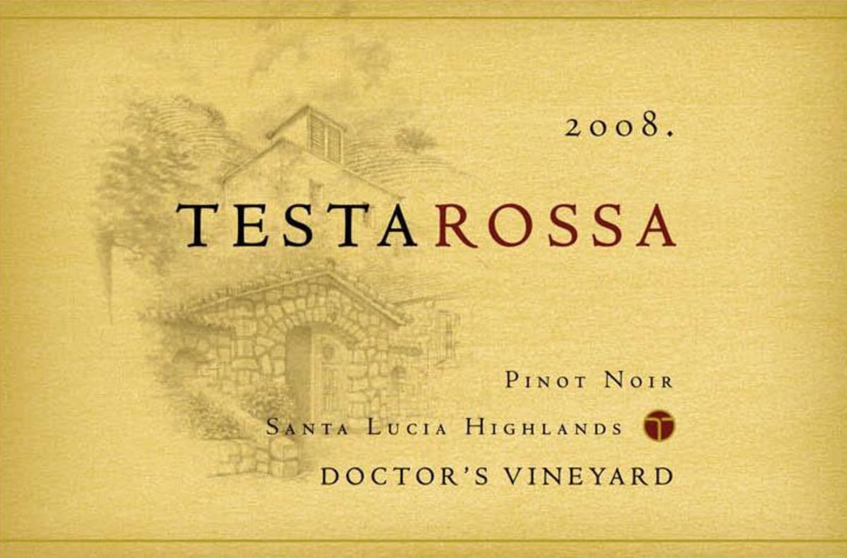 Testarossa Doctor's Vineyard Pinot Noir 2008 Front Label