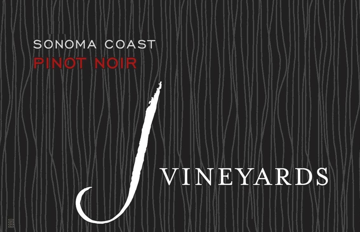 J Vineyards Sonoma Coast Pinot Noir 2015 Front Label