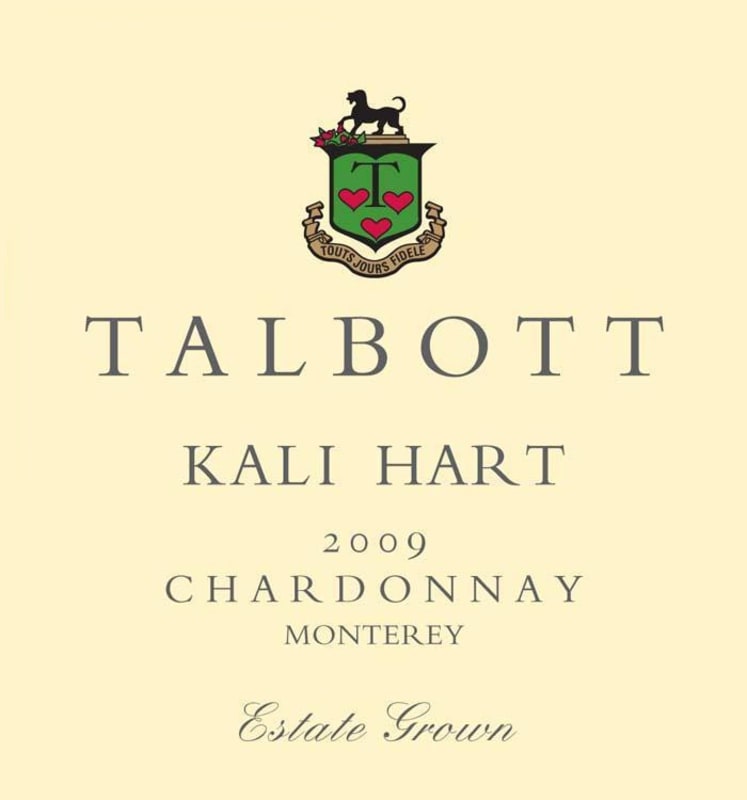 Talbott Kali Hart Chardonnay 2009 Front Label