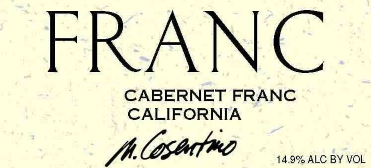 Cosentino The Franc Cabernet Franc 2006 Front Label