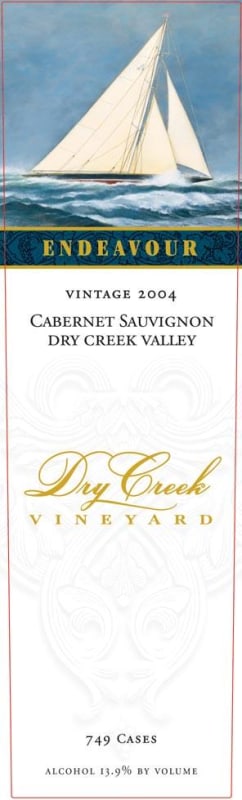 Dry Creek Vineyard Endeavour Cabernet Sauvignon 2004 Front Label