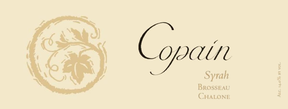 Copain Brosseau Syrah 2011 Front Label