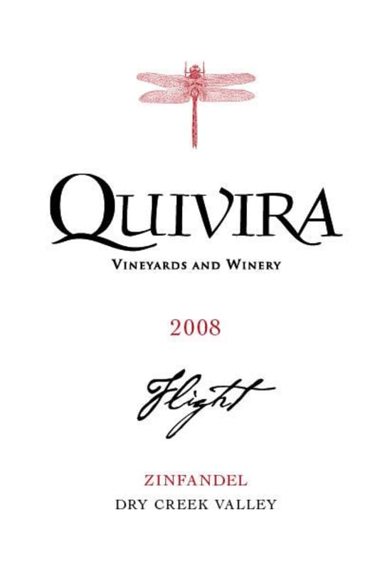 Quivira Flight Zinfandel 2008 Front Label