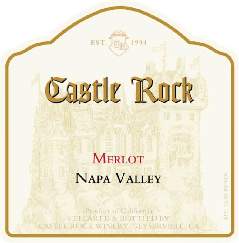 Castle Rock Napa Valley Merlot 2014 Front Label