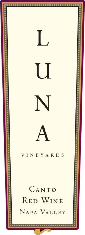 Luna Vineyards Canto 2012 Front Label