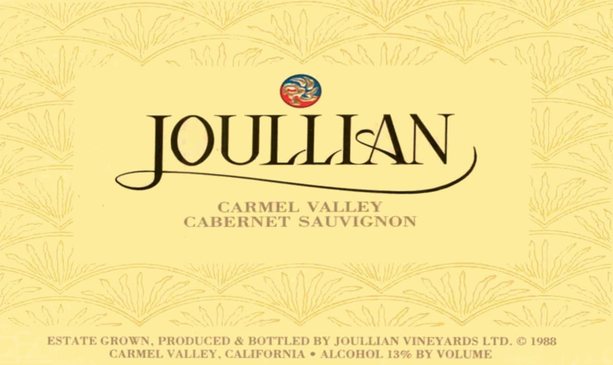Joullian Cabernet Sauvignon 2009 Front Label