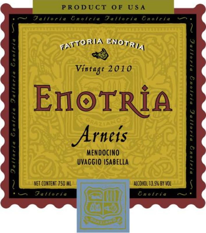Graziano Enotria Arneis 2010 Front Label
