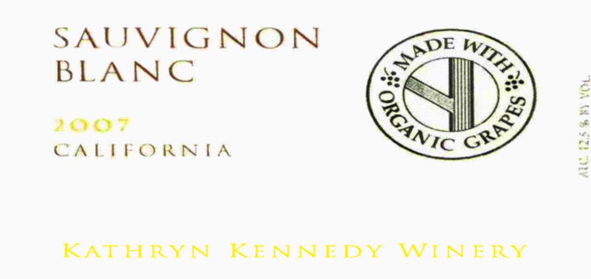 Kathryn Kennedy Sauvignon Blanc 2007 Front Label