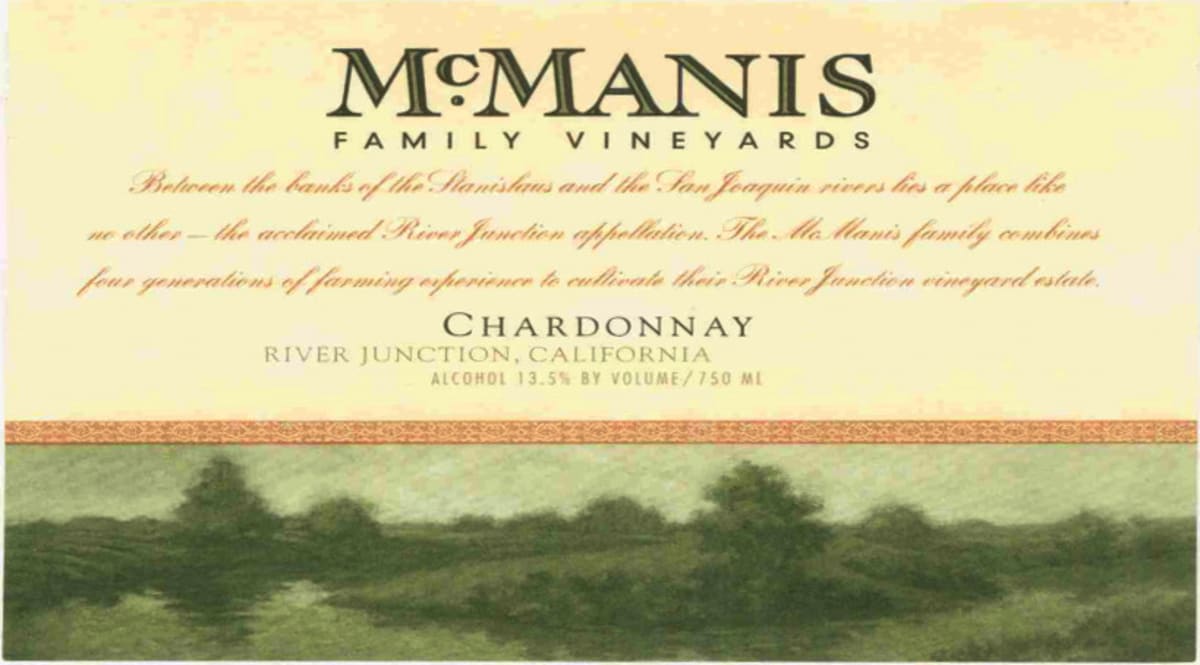 McManis Family Vineyards Chardonnay 2005 Front Label