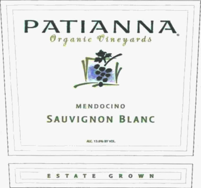 Patianna Sauvignon Blanc 2008 Front Label