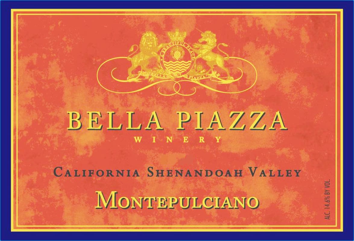 Bella Piazza Montepulciano 2014 Front Label