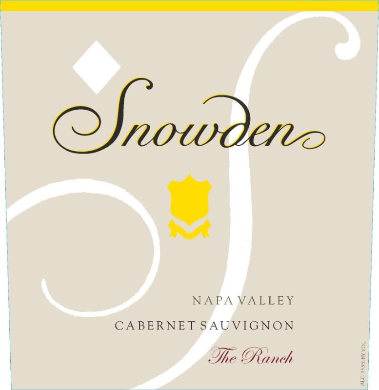 Snowden The Ranch Cabernet Sauvignon 2014 Front Label