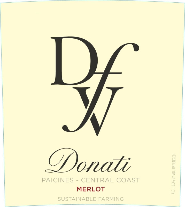 Donati Family Vineyards Merlot 2014 Front Label