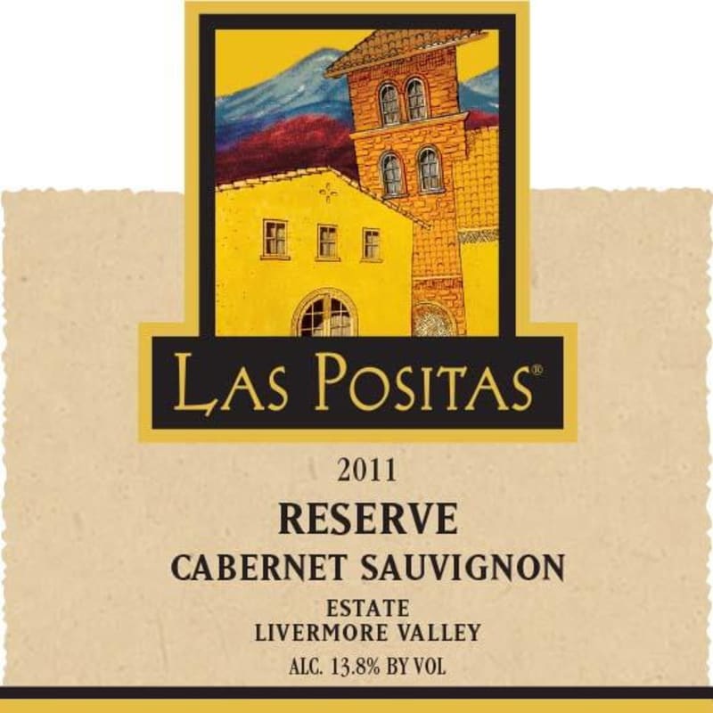 Las Positas Vineyards Reserve Cabernet Sauvignon 2011 Front Label