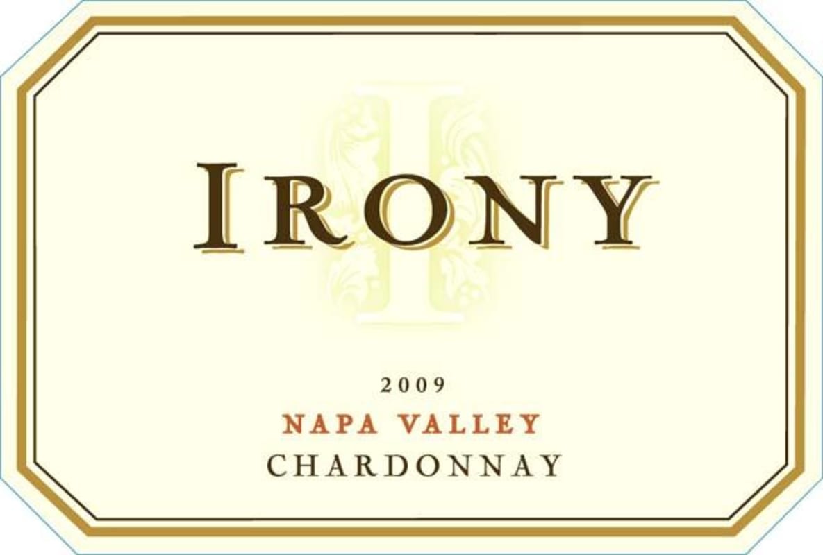 Irony Napa Valley Chardonnay 2009 Front Label