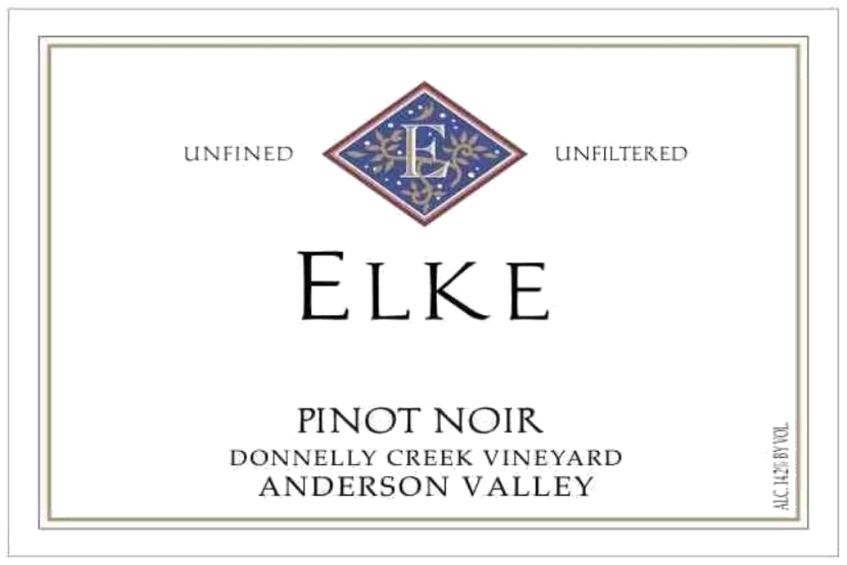 Elke Blue Diamond Pinot Noir 2015 Front Label
