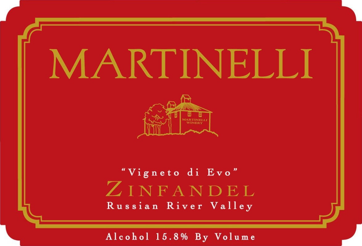 Martinelli Vigneto di Evo Zinfandel 2009 Front Label