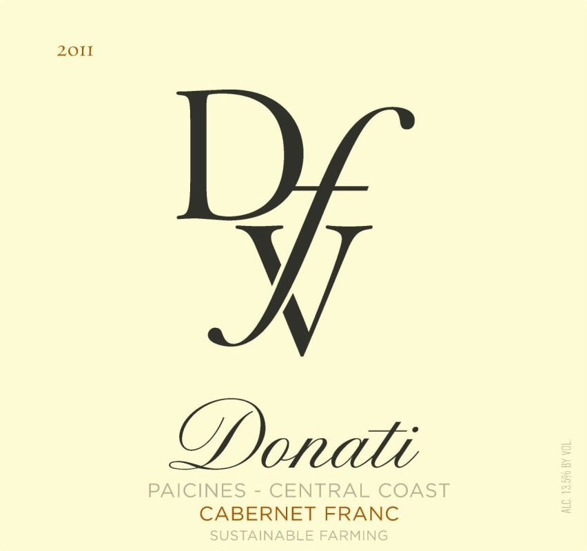 Donati Family Vineyards Cabernet Franc 2011 Front Label