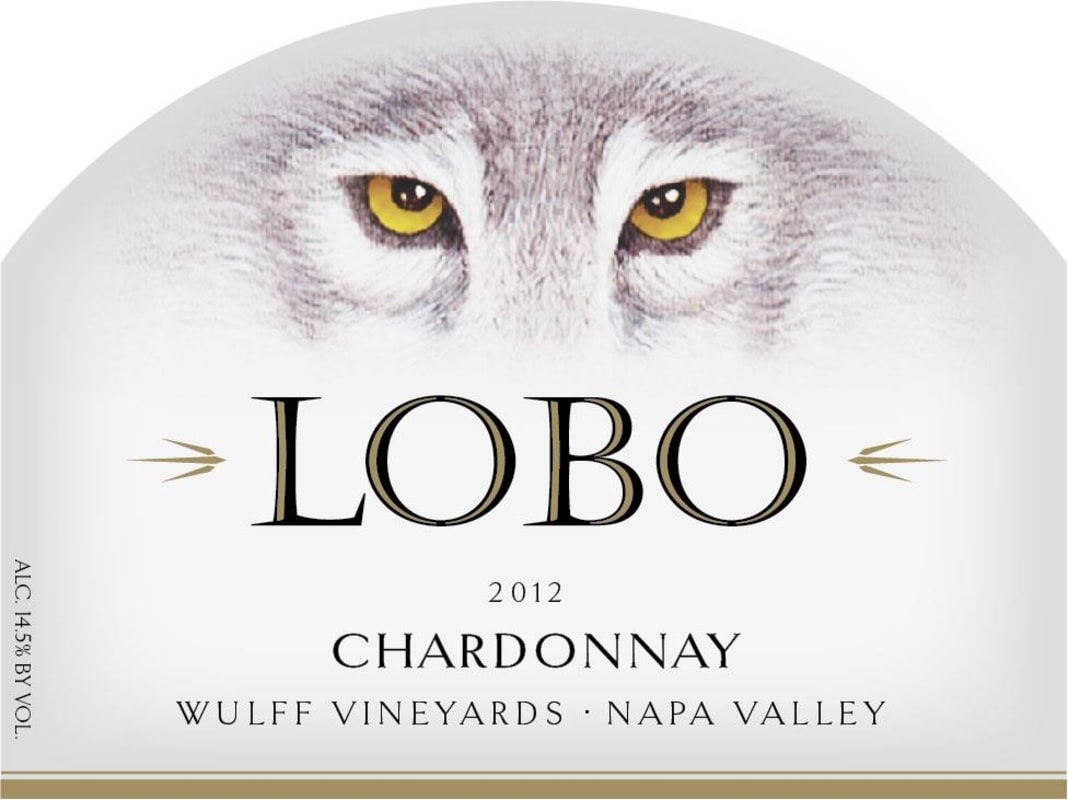 Lobo Wines Wulff Vineyards Chardonnay 2012 Front Label