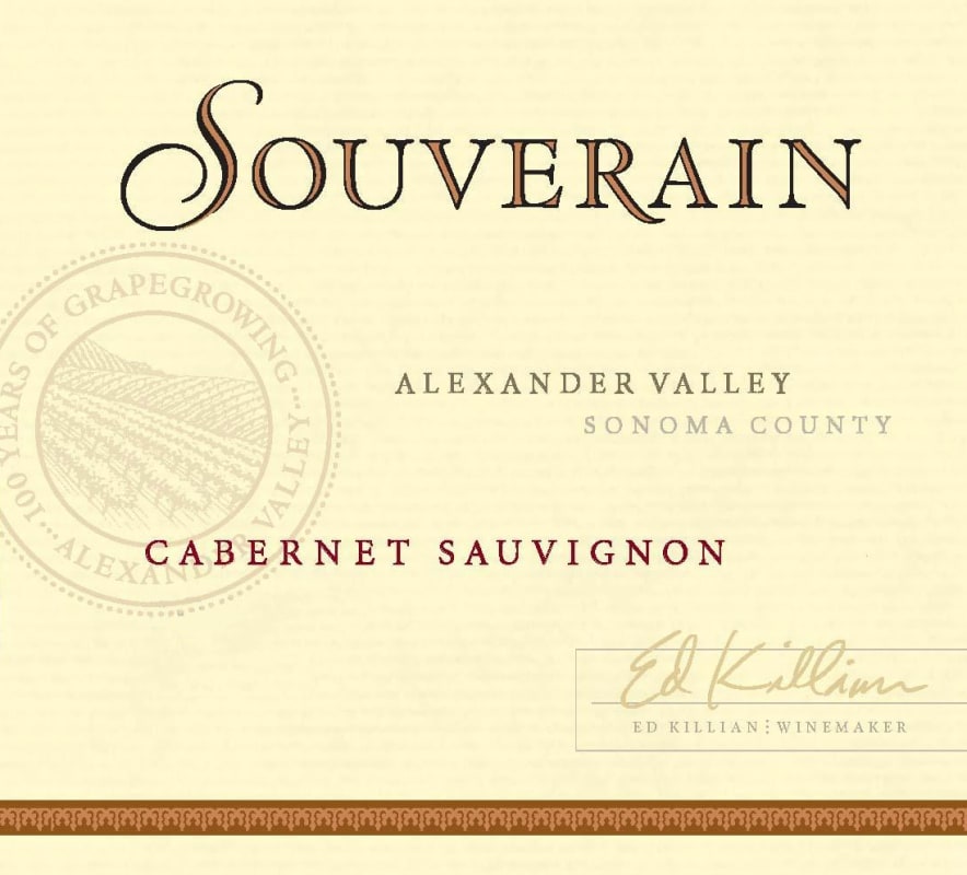 Chateau Souverain Alexander Valley Cabernet Sauvignon 2009 Front Label