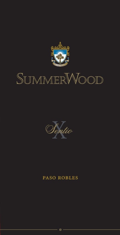 SummerWood Sentio Red Wine 2013 Front Label