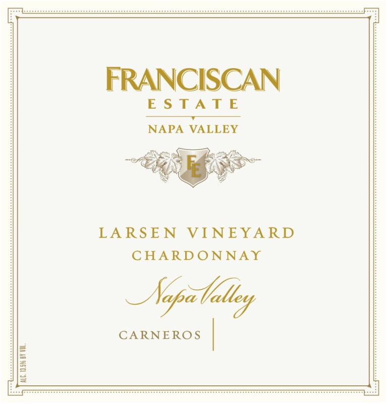 Franciscan Estate Larsen Vineyard Chardonnay 2014 Front Label