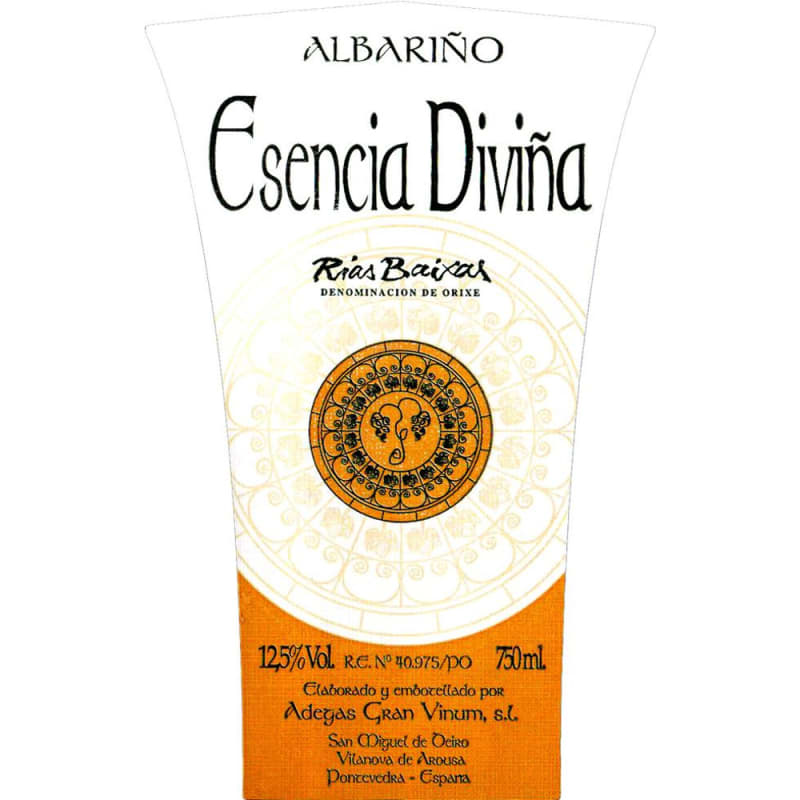 Adegas Gran Vinum Esencia Divina Albarino 2008 Front Label