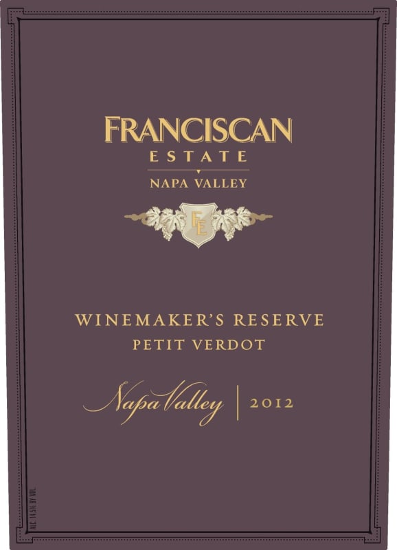 Franciscan Estate Winemaker's Reserve Petit Verdot 2012 Front Label