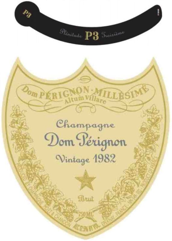 Dom Perignon P3 Plenitude 1982 Front Label